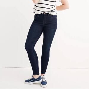 Madewell 9" High Rise Skinny Larkspur Wash Tencel Denim Size 27 style f8990